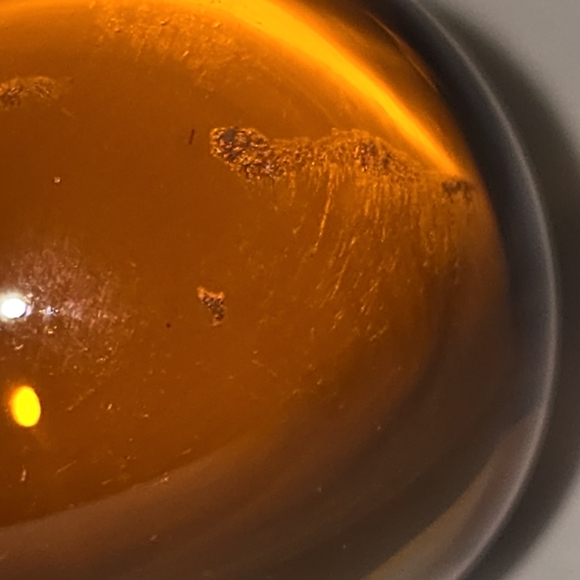 Darling Amber Art Glass Bird Paperweight/Figurine *as is* - Picture 4 of 7